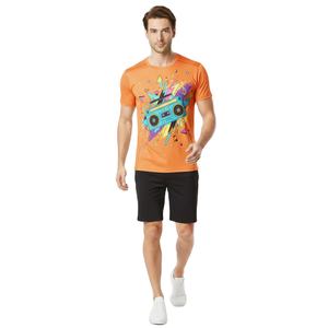 T-shirts de sport à col rond pour hommes, légers, respirants, en tissu doux, idéaux pour la salle de sport ou les activités de plein air, export OEM - Product Image 4