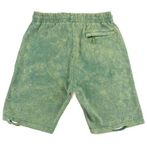 Shorts d'été athlétiques pour hommes adultes, effet délavé, respirants, avec cordon de serrage à la taille, personnalisables avec logo et design - Product Image 3