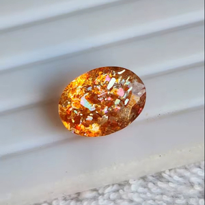 Confeti de Piedra Solar de Alta Calidad, Multicolores, Brillantes, en Forma Ovalada, Rellenos con una Mezcla Atractiva de Varios Colores Bonitos para Joyería - Product Image 5