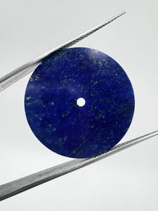 Natural Lapis Lazuli Watch Dial : 31.50 mm round One Sided Polished Watch <b>Face</b> - Product Image 4