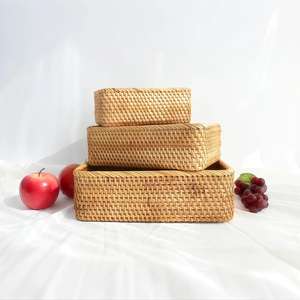 Detailed Design Rattan <b>Basket</b> Tray Hand <b>Woven</b> food <b>basket</b> Tray/ Decor Storage <b>Basket</b> Wholesale rattan morden <b>basket</b> - Product Image 2