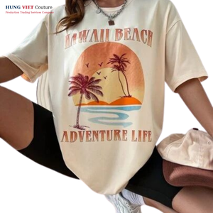 Camiseta Oversize con Bloques de Color, 100% Algodón, Tejido de Punto, Transpirable, de Secado Rápido, Ecológica, Unisex, Estilo Urbano, Económica - Product Image 5