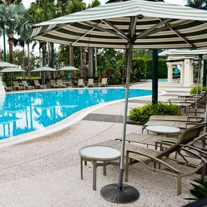 17.72 X 17.72 X 12.99 in Plastic Injection Base Imitation Rattan Pattern Patio Umbrellas & Bases - Product Image 4