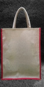 Sac de courses classique en jute horizontal avec broderie et impression numérique, lavable, pour usage promotionnel, voyage et quotidien - Product Image 3