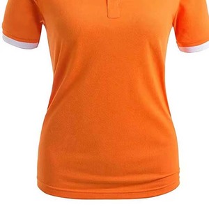 เสื้อโปโลผู้หญิงแขนสั้นแบบปกติ ผ้าฝ้าย คอปกโปโล เสื้อยืดกอล์ฟ - Product Image 5