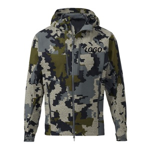 Men's Oversized Camouflage Print Fur Sherpa <b>Camo</b> <b>Jacket</b> Zipper up Water Resistant Outdoor Hooded Bottomland Camouflage <b>Jackets</b> - Product Image 1
