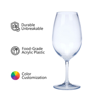 [Holar] Taiwan a fabriqué un verre à vin à longue tige durable et transparent pour le cocktail de vodka whisky au vin rouge