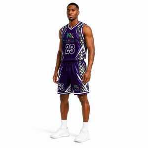 Conjunto de Uniforme de Baloncesto Personalizado para Hombre con Diseño de Escamas de Dragón, Jersey de Malla Sublimada, Pantalones Cortos, Ropa Deportiva de Equipo, Kit de Equipamiento para Juego, Venta OEM - Product Image 3