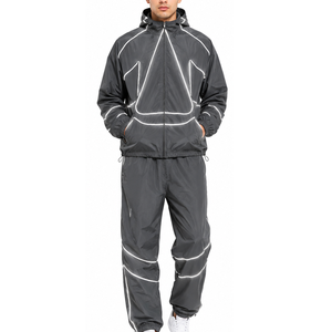 Survêtement en nylon personnalisé pour hommes, vêtements de sport en plein air, course à pied, jogging, fabricant de vêtements en gros OEM ODM, survêtement en nylon pour hommes - Product Image 3