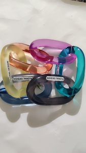 Custom Home <b>Decor</b> Resin Chain Links with High Transparency and Multiple Color Options - Product Image 2