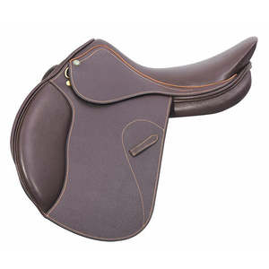 Silla de Doma Inglesa con Construcción de Cuero Genuino, Transpirable y Sostenible, Tamaños Personalizados, Estructura de Madera, Herrajes Niquelados - Product Image 1