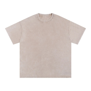 Heavyweight <b>Drop</b> Shoulder Unisex T Shirt Wholesale Oversized Cotton Crewneck Custom Logo Short Sleeve Streetwear Comfortable - Product Image 3