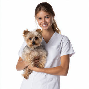 Uniforme de Toilettage pour Animaux de Compagnie en Gros, Vêtements de Travail pour Femmes, Blouse de Toilettage à Manches Courtes pour Chiens, Chemise de Toilettage pour Femmes - Product Image 1