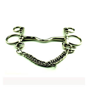 Bocados de Caballo Premium de Acero Inoxidable Pelham Weymouth Curb, Duraderos para Control en Equitación Profesional HASHIR - Product Image 1