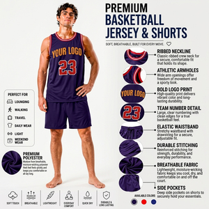 Maillot de basket multicolore sans manches – Débardeur de sport pour uniforme d'équipe, entraînement et match – Design tendance - Product Image 6