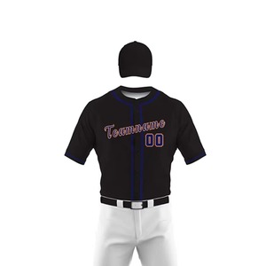 Men's Printed Short Letter Quick Dry Breathable Anti-Bacterial Baseball Jersey Uniform Set Custom Professional Match Training - Product Image 3