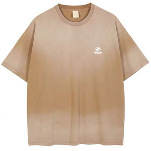 Crew Neck <b>Vintage</b> Washed T Shirt Oversized Fit Drop Shoulder Cotton Casual Streetwear Top Boxy Fit Drop Shoulder <b>Vintage</b> <b>Tee</b> - Product Image 1