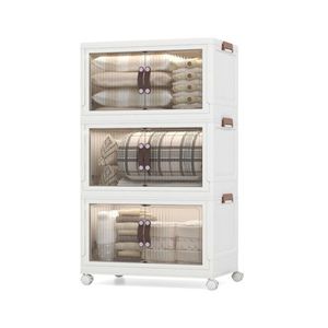 Cajas de almacenamiento con ruedas apilables con cerradura Contenedores 25,5 \ "X 16 'X 43,5 \" Organizadores de ropa - Product Image 3