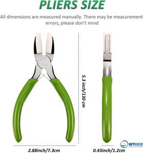 Alicates de punta fina dobles de nailon y acero inoxidable para joyería, herramientas de bricolaje, abalorios, bucles, modelado de alambre, fabricación de joyas y otras manualidades INTENSE - Product Image 2