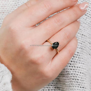 Igi แหวนแบบซ้อนได้สไตล์วินเทจสีโรสโกลด์14K สำหรับงานเลี้ยงงานแต่งงานของผู้หญิงที่ได้รับการรับรองจากเพชรธรรมชาติ - Product Image 3