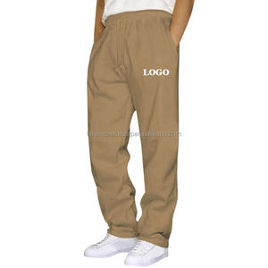 Pantalones de chándal de cintura alta de lona elásticos y cómodos para hombre, pantalones de uso diario con cintura elástica y bolsillos con cremallera, talla XL - Product Image 2