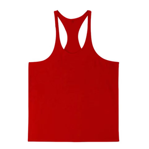 Camiseta sin mangas de algodón blanca para hombre, cuello redondo, informal, transpirable, de color sólido, para hacer ejercicio - Product Image 3