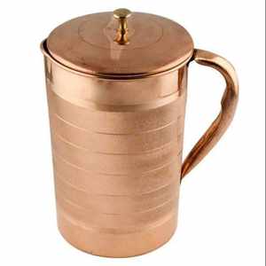 Jarra de Agua de Cobre con Asa y Tapa para una Buena Salud, Beneficios Ayurvédicos, la Mejor Calidad al Precio Más Bajo - Product Image 3