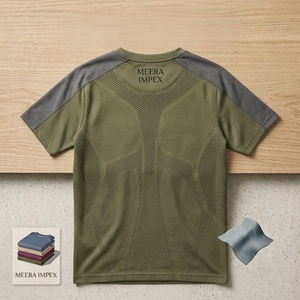 T-shirts pour hommes de qualité supérieure, style audacieux, 100% polyester, tissu léger et respirant, vêtements de fitness pour hommes - Product Image 4
