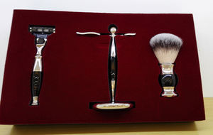 Top Quality <b>Shaving</b> Brush Gift Set Stand Synthetic Knot <b>Shaving</b> Brush Set Grooming <b>Kit</b> for <b>Men</b> - Product Image 2