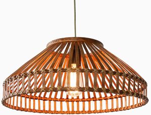 Nouvelle lampe suspendue en rotin de bambou, tissée naturellement, pour la décoration du salon - Product Image 5