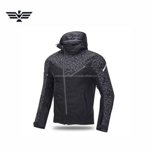 Chaqueta de Motocicleta Personalizada para Hombre, Fabricada con Tela Softshell de Poliéster |   Chaqueta de Ciclismo Impermeable y Cortavientos para Todas las Estaciones, Manga Larga | - Product Image 5