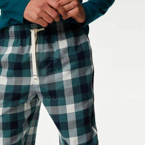 Conjunto de Pijama de Algodón para Hombre, Ropa de Dormir Suave y Cómoda para el Hogar, Transpirable, Corte Relajado, para Verano e Invierno - Product Image 5