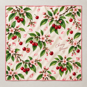Foulard de cuisine imprimé fruits et légumes, carré, doux, léger, foulard numérique, fabricant OEM ODM - Product Image 5