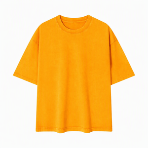 เสื้อยืดแขนสั้นคอกลมผู้ชาย ผ้าถักลำลอง 100% ผ้าฝ้าย สีพื้น ทรงปกติ สตรีทแวร์ เป็นมิตรกับสิ่งแวดล้อม ยับยาก ซักเร็ว - Product Image 1