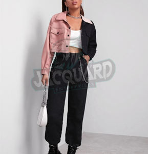 Chaqueta Corta de Algodón Lisa Personalizada para Mujer, Estilo Universitario, 2026, Ropa Casual de Moda, Chaqueta Corta para Mujer, Servicio OEM - Product Image 1