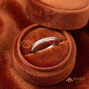 แหวนเงินแท้ 925 ประดับมอสซาไนต์ ดีไซน์เกลียวคลื่น สำหรับผู้หญิง แหวนแต่งงาน ประดับเพชรแล็บระยิบระยับ เครื่องประดับเจ้าสาว - Product Image 2