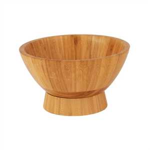 Juego de Dos Tazones para Ensalada de Madera de Nogal Oscuro, Ecológicos, Ligeros, Duraderos, para Servir Frutas, Diseño Moderno - Product Image 1