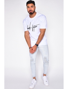 Camisa Casual Blanca de Manga Corta para Hombre, Cuello Mao, Color Sólido, 100% Algodón Ecológico, Ropa de Verano - Product Image 3