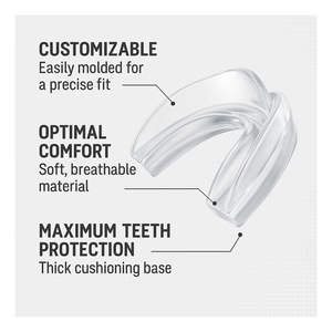 Protège-dents en silicone de haute qualité, équipement de sport protecteur, boxe, adultes, moulable, léger, non toxique, imprimé en 3D, ensemble combiné OEM - Product Image 3