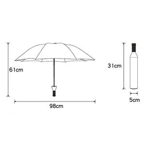 Parapluie promotionnel publicitaire pliable en 3 sections en alliage, idéal pour cadeau d'affaires, pour la pluie et le soleil, vente en gros - Product Image 3