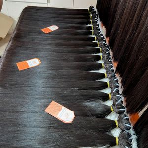 Extensiones de cabello humano recto de hueso dibujado doble de trama alineada con cutícula, paquetes vietnamitas vírgenes crudos, precio de fábrica mundial 12A - Product Image 4