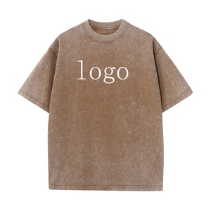 Acid Washed Men's <b>T</b>-<b>shirts</b> Vintage Tee Custom Logo Short Long Length Classic Neck <b>Collar</b> Sun Faded <b>T</b> <b>Shirt</b> - Product Image 3