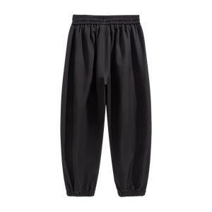Men's <b>White</b> Elastic Waist Casual Sweatpants Lightweight Breathable Knitted Summer Wear Drawstring Closure Side Pockets - Product Image 4