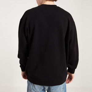 Sudadera personalizada con cuello redondo de 350 g/m² para hombre, estilo oversize, MOQ bajo, para marcas de ropa urbana estadounidenses - Product Image 3