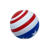 60mm 92mm Mini drapeau balle rebondissante Mini balle en caoutchouc balle à rebond élevé pour animaux de compagnie, enfants, sports et promotions