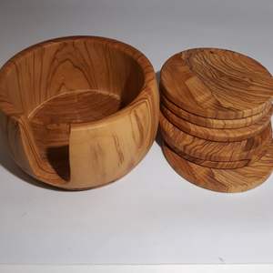 Sous-verres en bois naturel personnalisés en gros : ronds, carrés, fins, en chêne, hêtre, acacia, noyer, pour tasses à boisson, thé et café, vierges et unis - Product Image 2