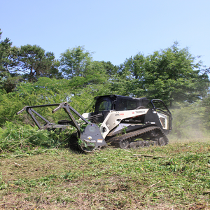 Professional Terex Skid Steer Loader With Mulcher Perfect For Clearing Dense <b>Brush</b> Trees And Overgrown Areas - Product Image 6