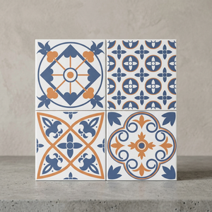 Marocain Rétro Céramique Vert 400x400 Salle de bain Cuisine Carrelages de sol en porcelaine antidérapants 40x40cm Carrelages de sol en céramique - Product Image 1
