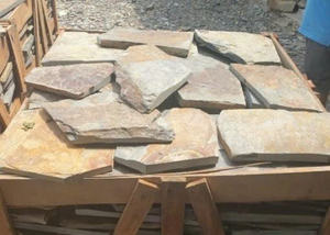 Piedra Dorada de Forma Irregular (Corte Aleatorio) para Revestimiento de Paredes Decorativo de Diseño Moderno para Uso en Exteriores CTS-DOT-TN-136 - Product Image 2