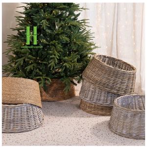 Faldas para Árboles de Navidad Hechas a Mano, Falda Rústica para Árbol de Navidad de Jacinto de Agua, Collar Bohemio para Árbol de Navidad, Hecho en Vietnam - Product Image 3